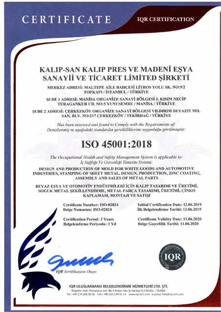 ISO 45001:2018